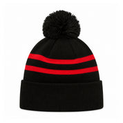 MANCHESTER UNITED – NEW ERA BLACK & RED KNIT POM BEANIE