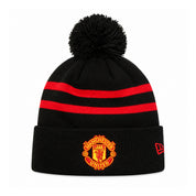 MANCHESTER UNITED – NEW ERA BLACK & RED KNIT POM BEANIE