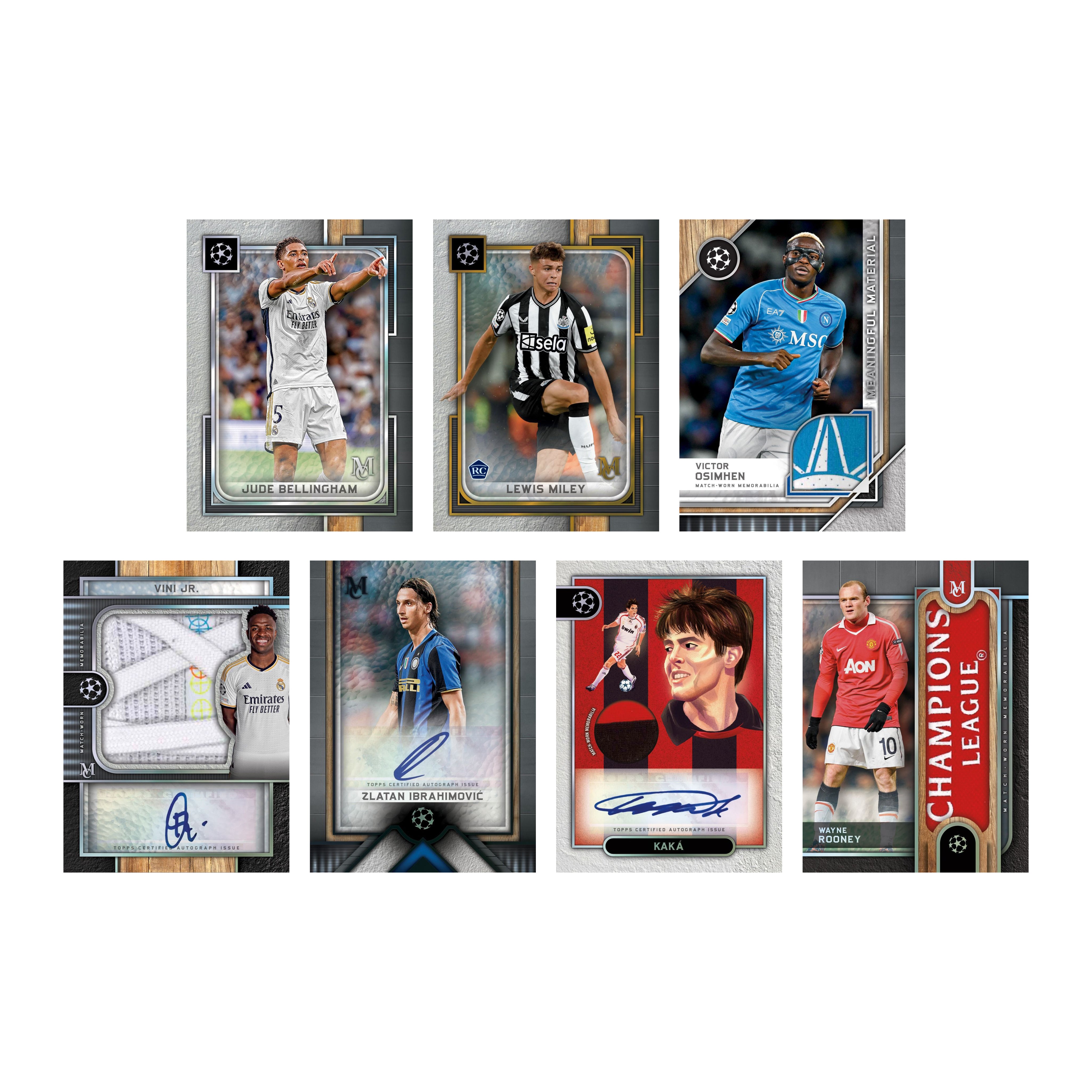2023-24 TOPPS MUSEUM UEFA CHAMPIONS LEAGUE CARDS - HOBBY BOX (8 CARDS) (PREORDER - IN STOCK JUNE 28)