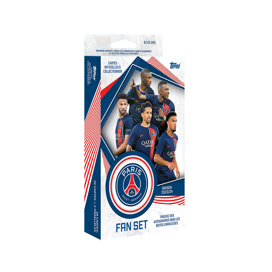 2023-24 TOPPS PARIS SAINT GERMAIN FAN SET (28 CARDS)