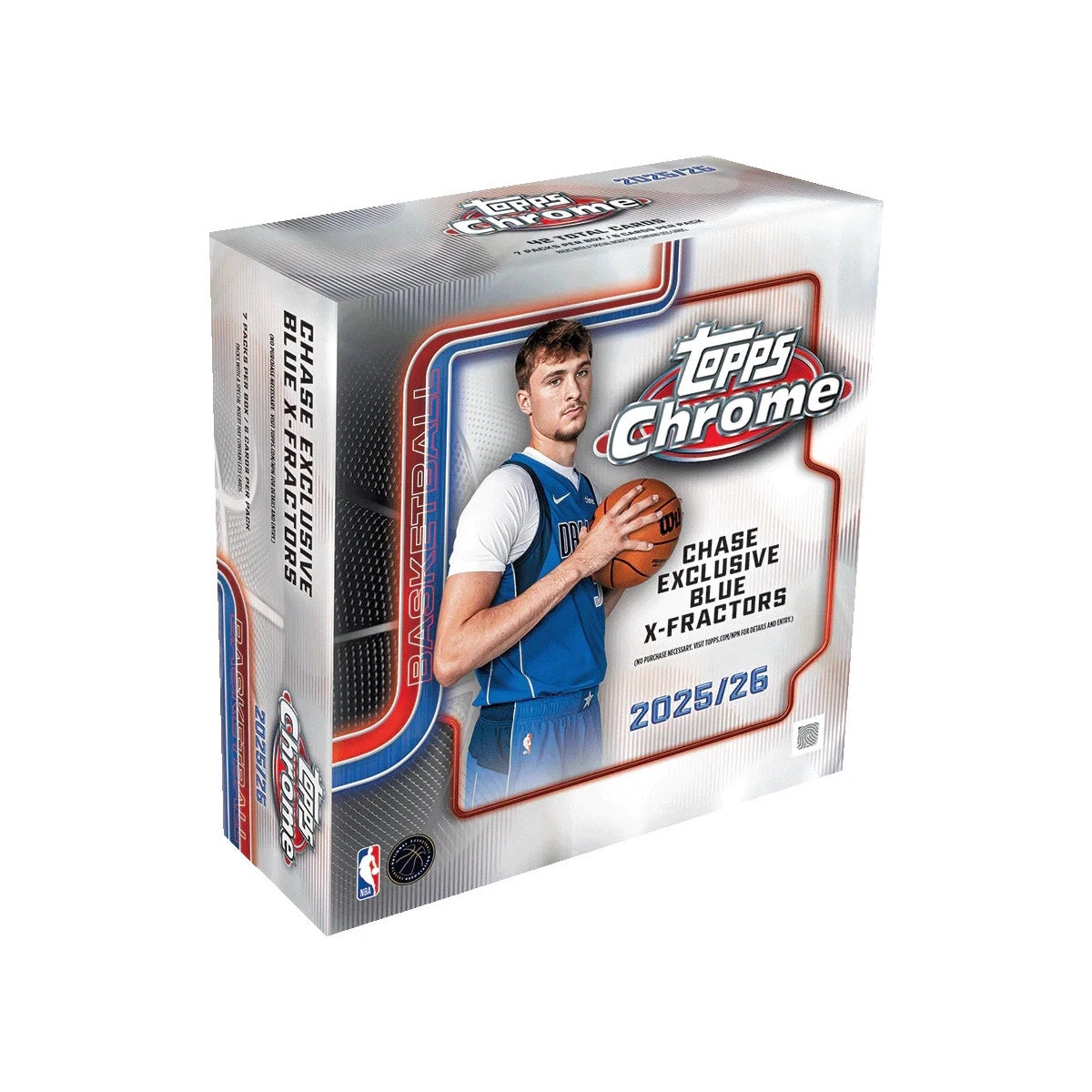 2025-26 TOPPS CHROME NBA BASKETBALL CARDS - 7-PACK MEGA BOX (42 CARDS)