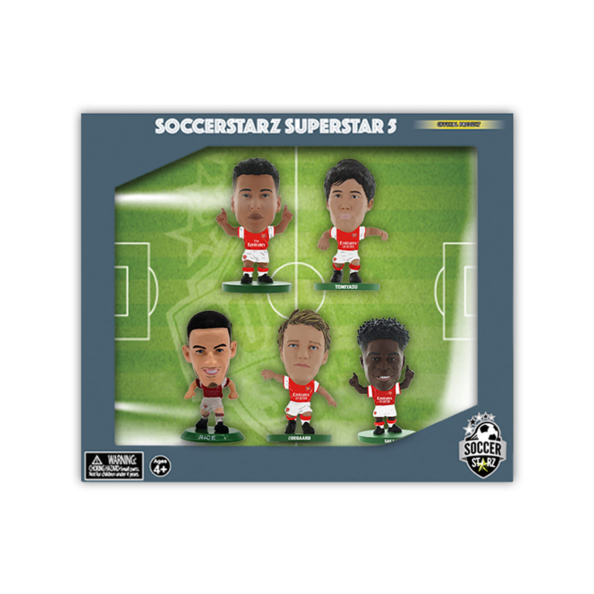 ARSENAL - SAKA, TOMIYASU, RICE, ODEGAARD & MARTINELLI SOCCERSTARZ COMBO PACK (5-PACK)