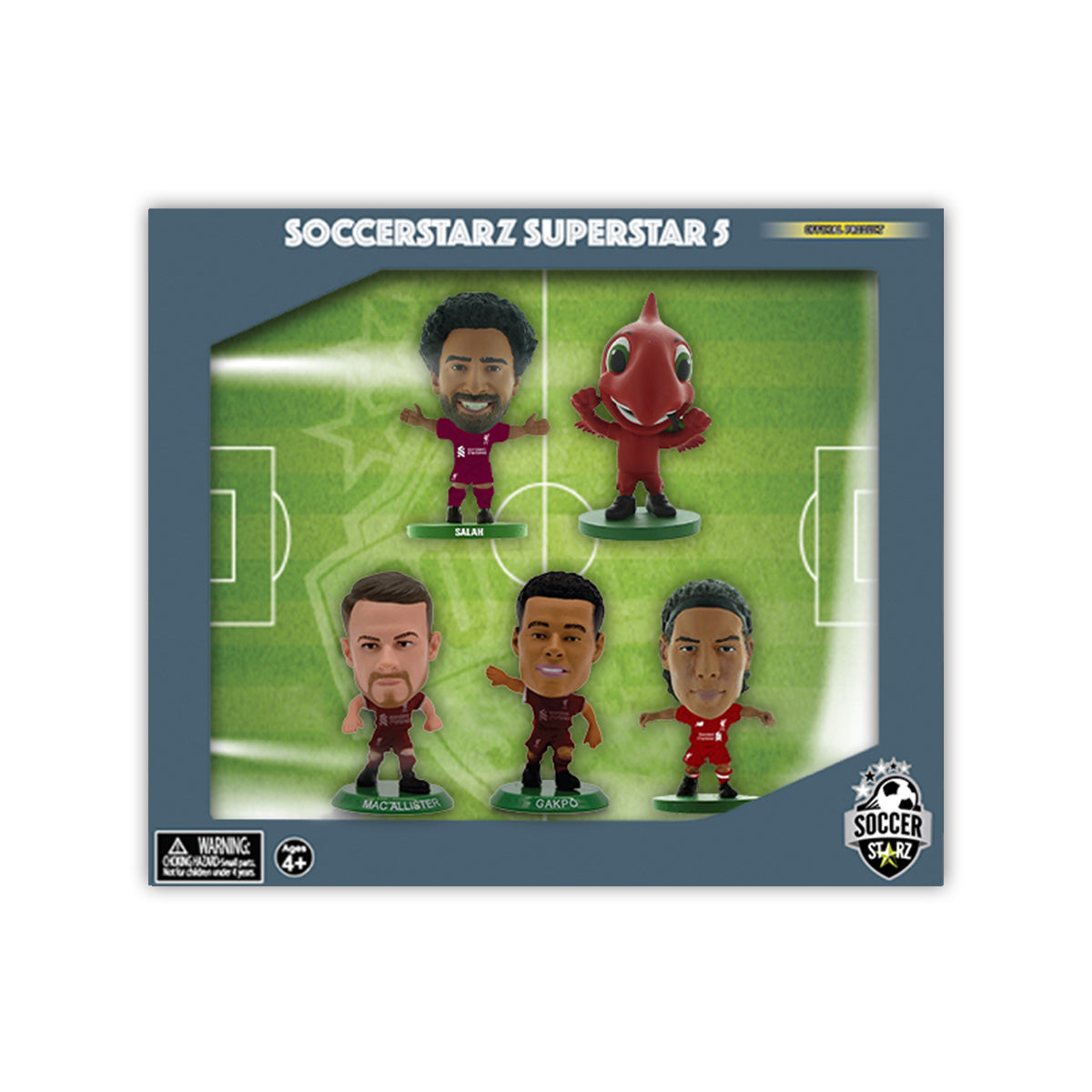 LIVERPOOL - SALAH, GAKPO, MAC ALLISTER, VIRGIL & MIGHTY RED SOCCERSTARZ COMBO PACK (5-PACK)