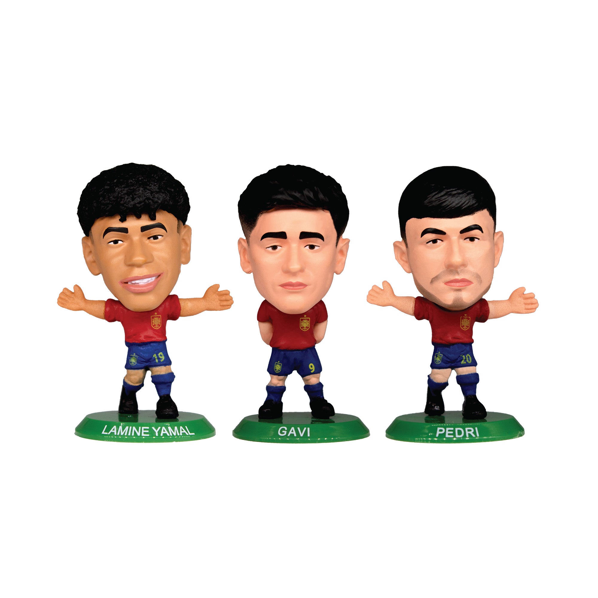 SPAIN - YAMAL, PEDRI & GAVI SOCCERSTARZ COMBO PACK (3-PACK) (PREORDER - IN STOCK FEB 28)