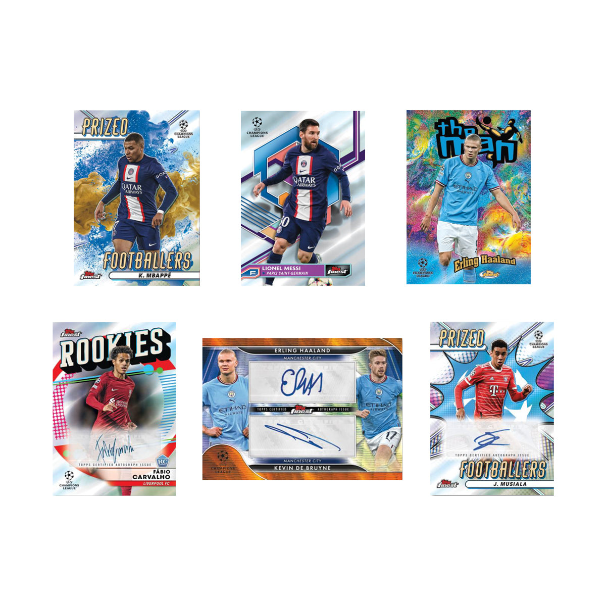 2022-23 TOPPS FINEST UEFA CHAMPIONS LEAGUE & EUROPA LEAGUE CARDS – HOBBY BOX (60 CARDS)