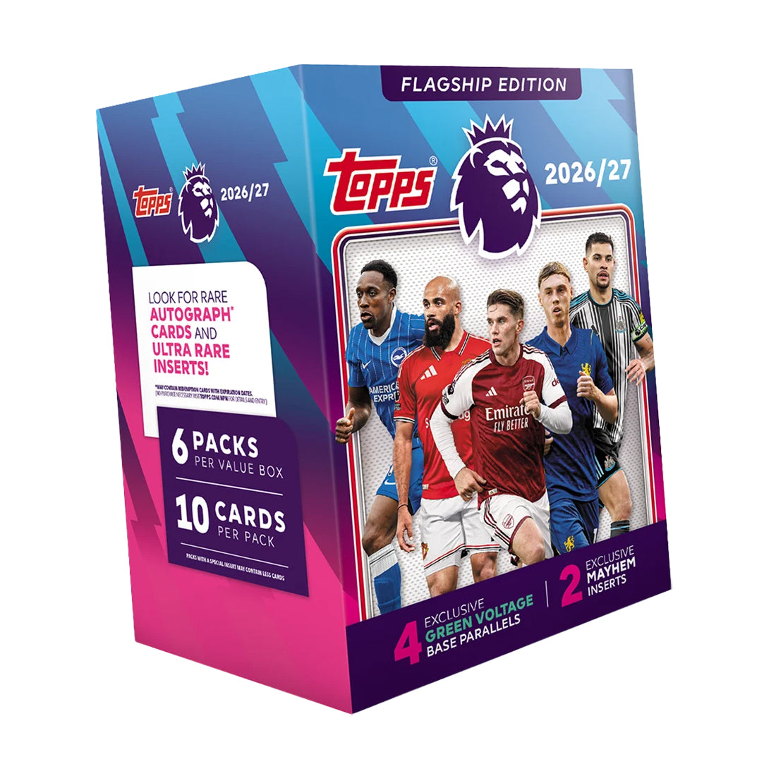 2026-27 TOPPS PREMIER LEAGUE FLAGSHIP CARDS – VALUE BLASTER (60 CARDS + 6 EXCLUSIVES) (PREORDER - IN STOCK SEPT 25)