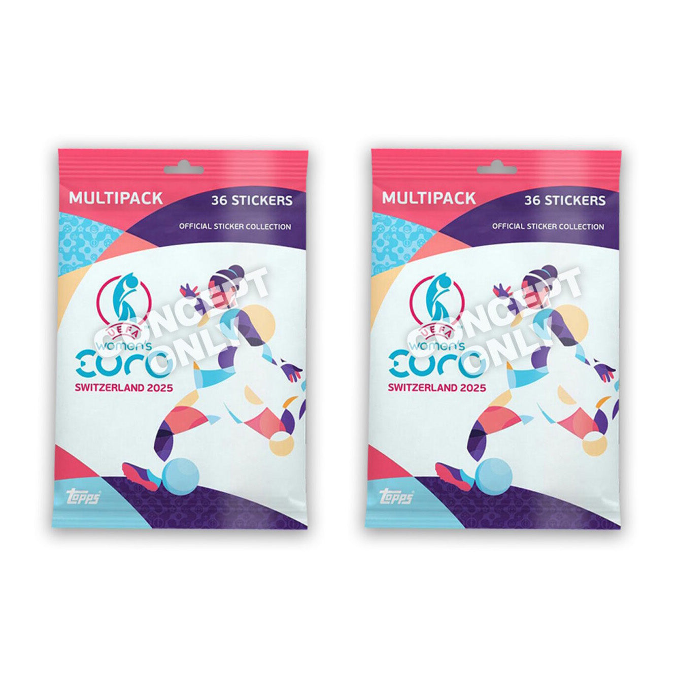 2025 TOPPS WOMEN’S EURO STICKERS – MULTIPACK SET (72 STICKERS) (PREORDER - IN STOCK APR 30)