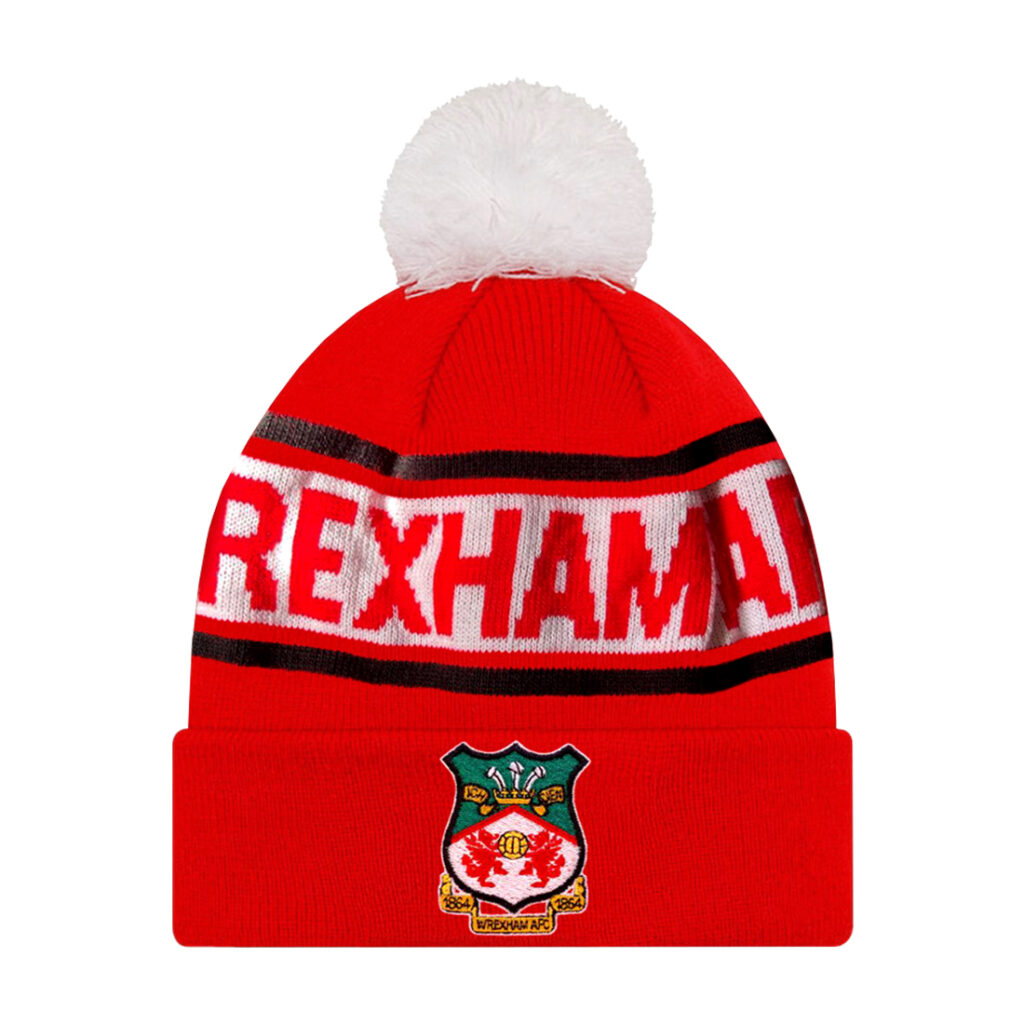 WREXHAM - RED POM BEANIE