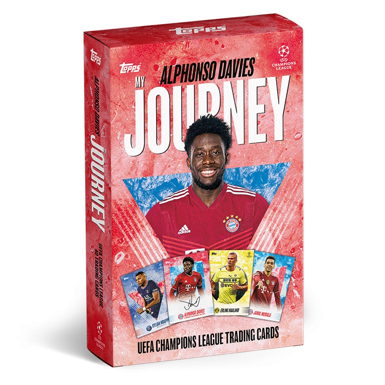 TOPPS MY JOURNEY ALPHONSO DAVIES CURATED SET - BOX (30 CARDS + PARALLEL)