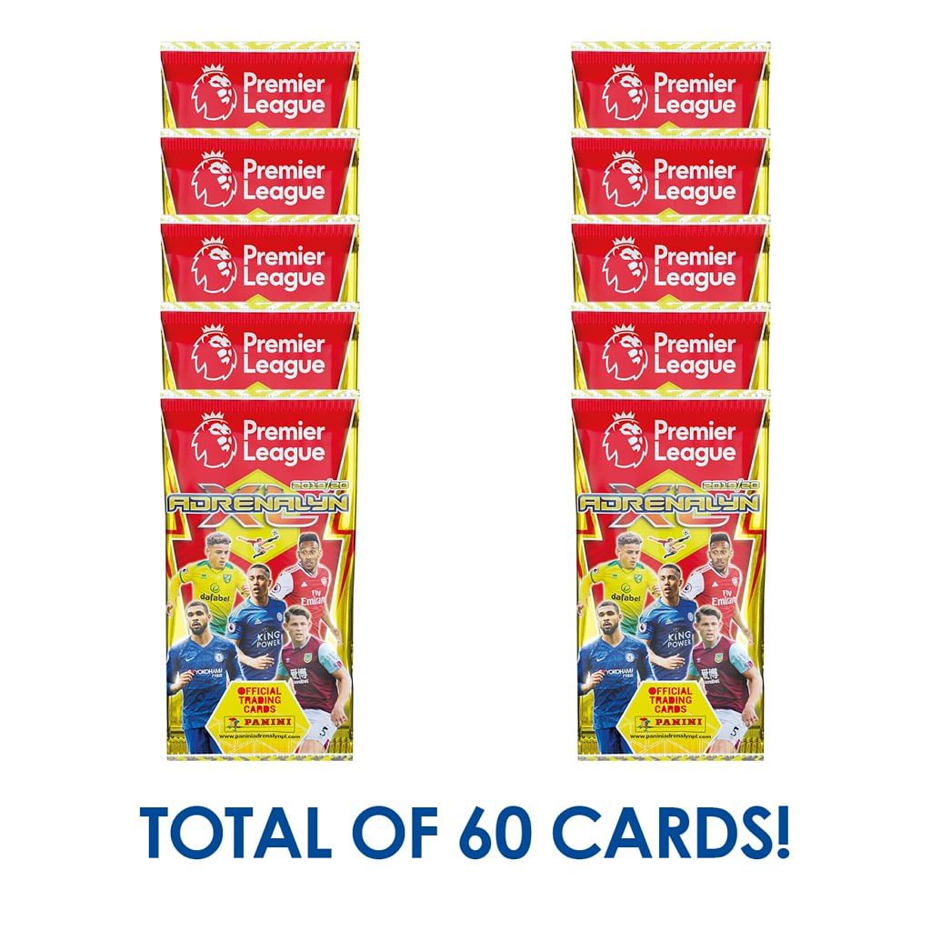 2019-20 PANINI ADRENALYN PREMIER LEAGUE CARDS - 10-PACK SET (60 CARDS)