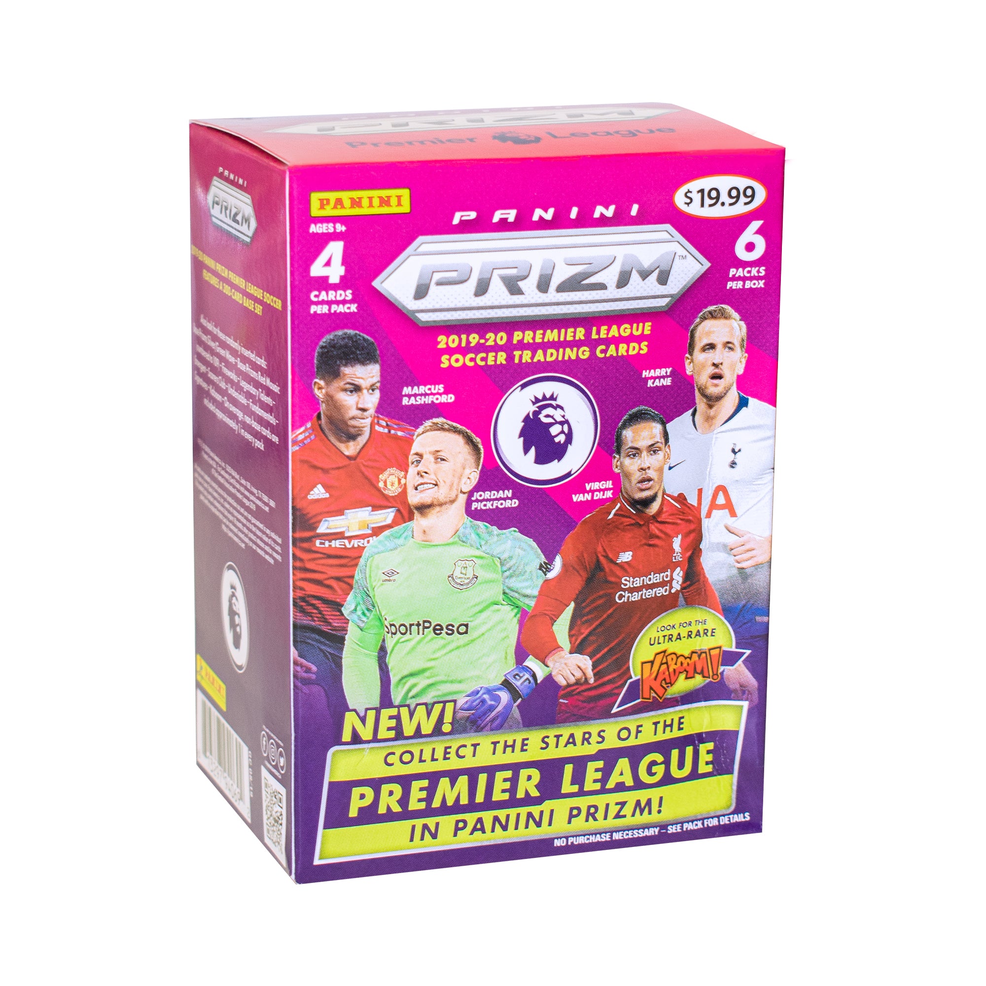 2019-20 PANINI PRIZM PREMIER LEAGUE CARDS - 4-PACK BLASTER BOX (24 CARDS)