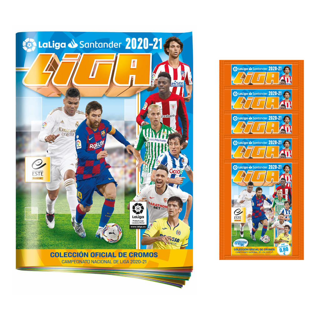 2020-21 PANINI LALIGA STICKERS - STARTER PACK (ALBUM + 30 STICKERS)
