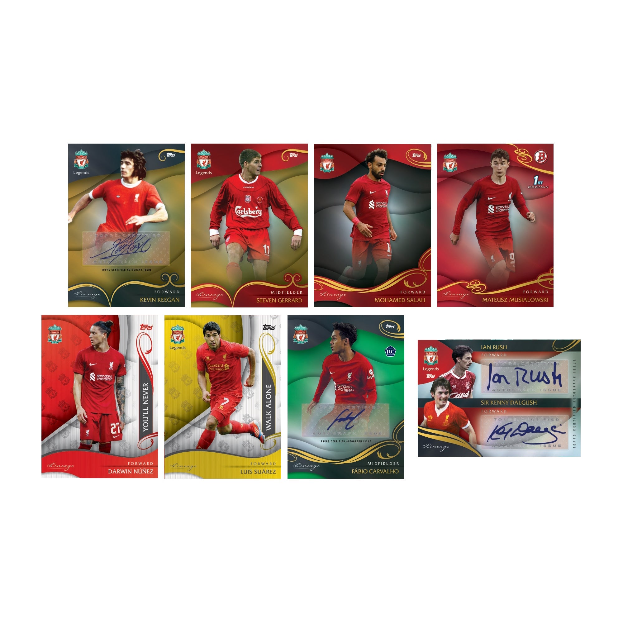 2022-23 TOPPS LIVERPOOL LINEAGE CLUB COLLECTION - BOX (3 AUTOS + 7-CARD PACK)