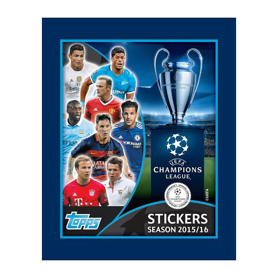 2015-16 TOPPS CHAMPIONS LEAGUE STICKERS - STARTER PACK (20 STICKERS + ALBUM)