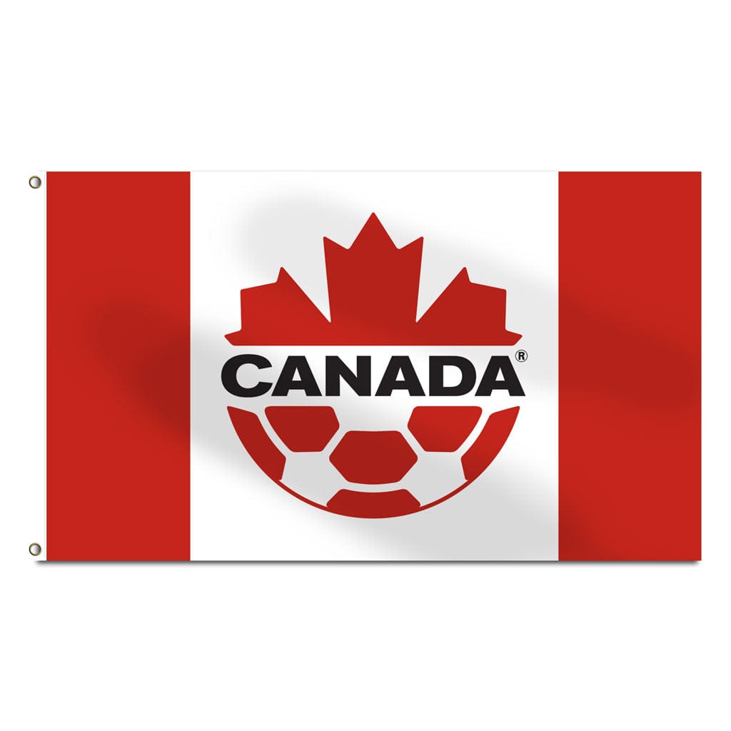 SOCCER CANADA PREMIUM 100% POLYESTER FLAG