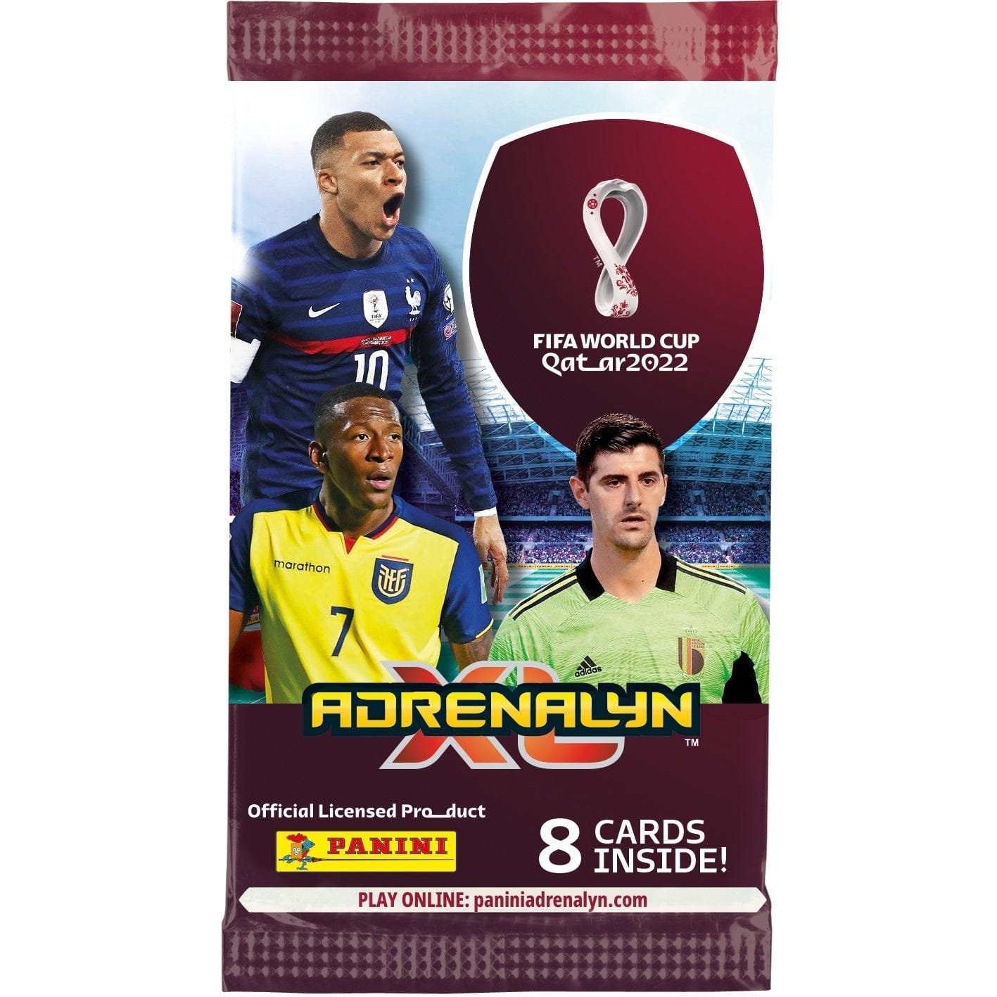 2022 PANINI ADRENALYN XL FIFA WORLD CUP CARDS - 8-PACK SET (64 CARDS)
