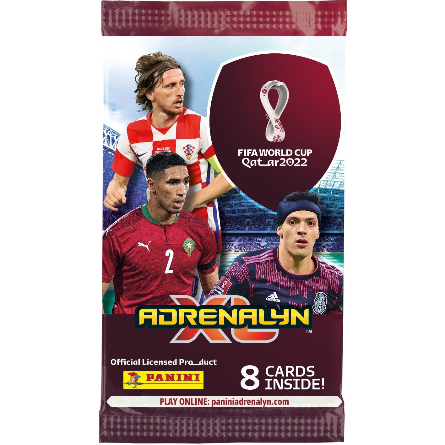 2022 PANINI ADRENALYN XL FIFA WORLD CUP CARDS - 50-PACK BOX (400 CARDS)