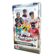 2020-21 TOPPS CHROME BUNDESLIGA CARDS - 18-PACK BOX (72 CARDS + AUTOGRAPH)