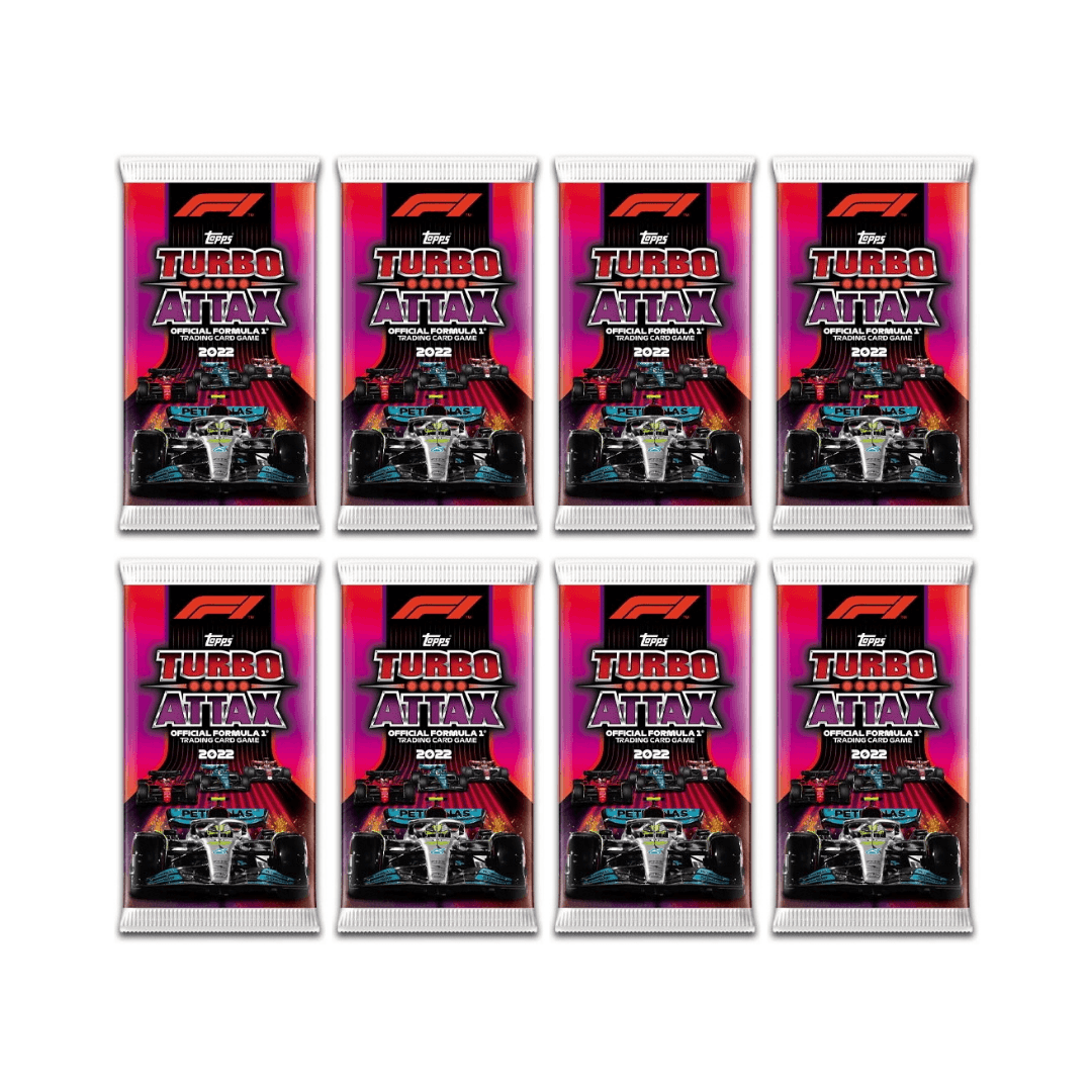 2022 TOPPS TURBO ATTAX FORMULA 1 CARDS - 80 CARD SET (SEALED PACKS)