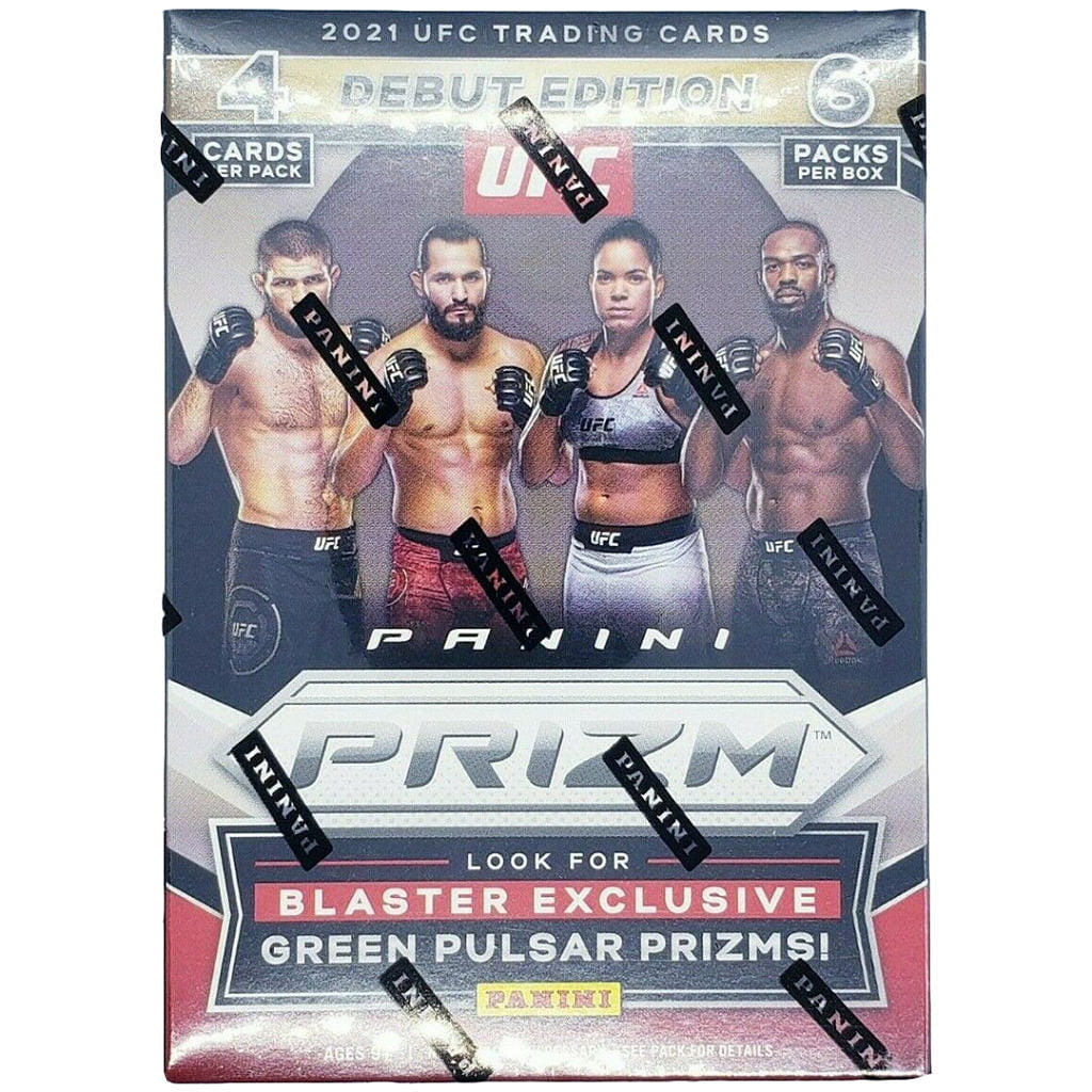 2021 PANINI PRIZM UFC DEBUT EDITION CARDS - BLASTER BOX (6 PACKS PER BOX) (4 CARDS PER PACK) (TOTAL OF 24 CARDS)