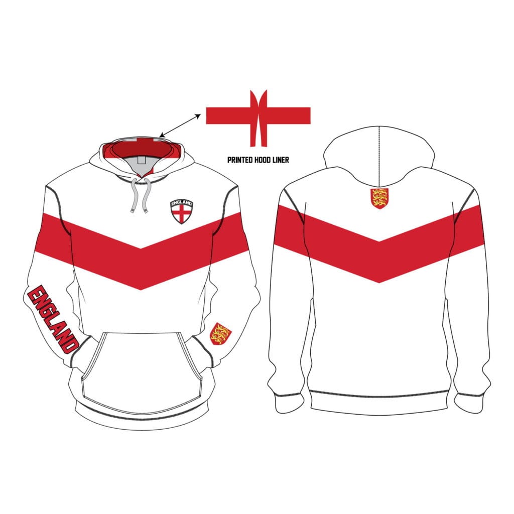 ENGLAND – POLYESTER HOODIE