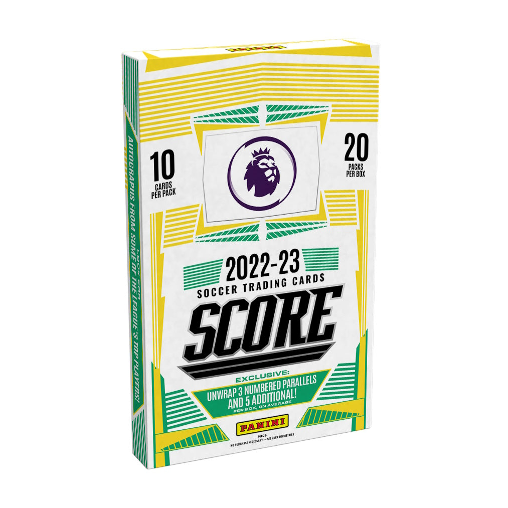 2022-23 PANINI SCORE PREMIER LEAGUE CARDS - RETAIL BOX (200 CARDS)