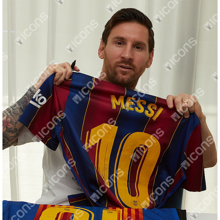 Leo Messi 2019/2020 Barcelona Shirt - Autographed Collectables